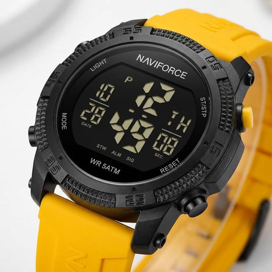 Yellow Digital Sports Watch for Men & Boys