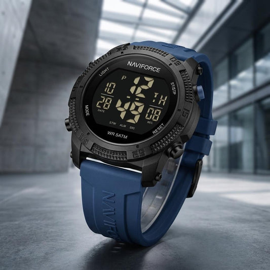 Blue Digital Sports Watch for Men & Boys