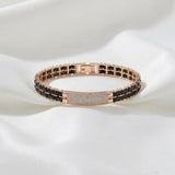 Rose Gold Black Ceramic Bracelet for Men & Boys – Luxury Designer Bracelet