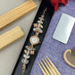 Rose Gold Floral Bracelet Watch for Women | Stylish Crystal Watch for Girls