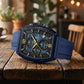 Luxury Sports Chronograph Blue Silicone Strap Watch for Men & Boys