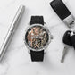 Automatic Skeleton Ram mandir With Lord Rama and hanuman ji Dial Men’s Watch with Black Silicone Strap – Luxury Designer Watch
