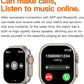 Ultra Smartwatch with Bluetooth Calling, Heart Rate Monitor, Orange Silicon Band, Square Display, Magnetic Fast Charging Cable