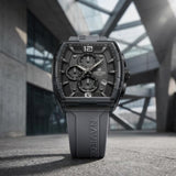 Grey Luxury Sports Chronograph Silicone Strap Watch for Men & Boys