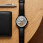 Luxury Automatic Skeleton Watch for Men with Black Leather Strap