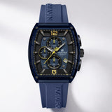 Luxury Sports Chronograph Blue Silicone Strap Watch for Men & Boys