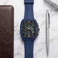 Luxury Sports Chronograph Blue Silicone Strap Watch for Men & Boys
