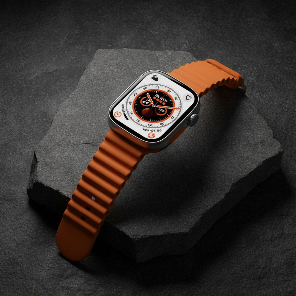 Smart Watch with Wireless Earbuds Combo Set | Wireless Charging | 2 Watch Strap